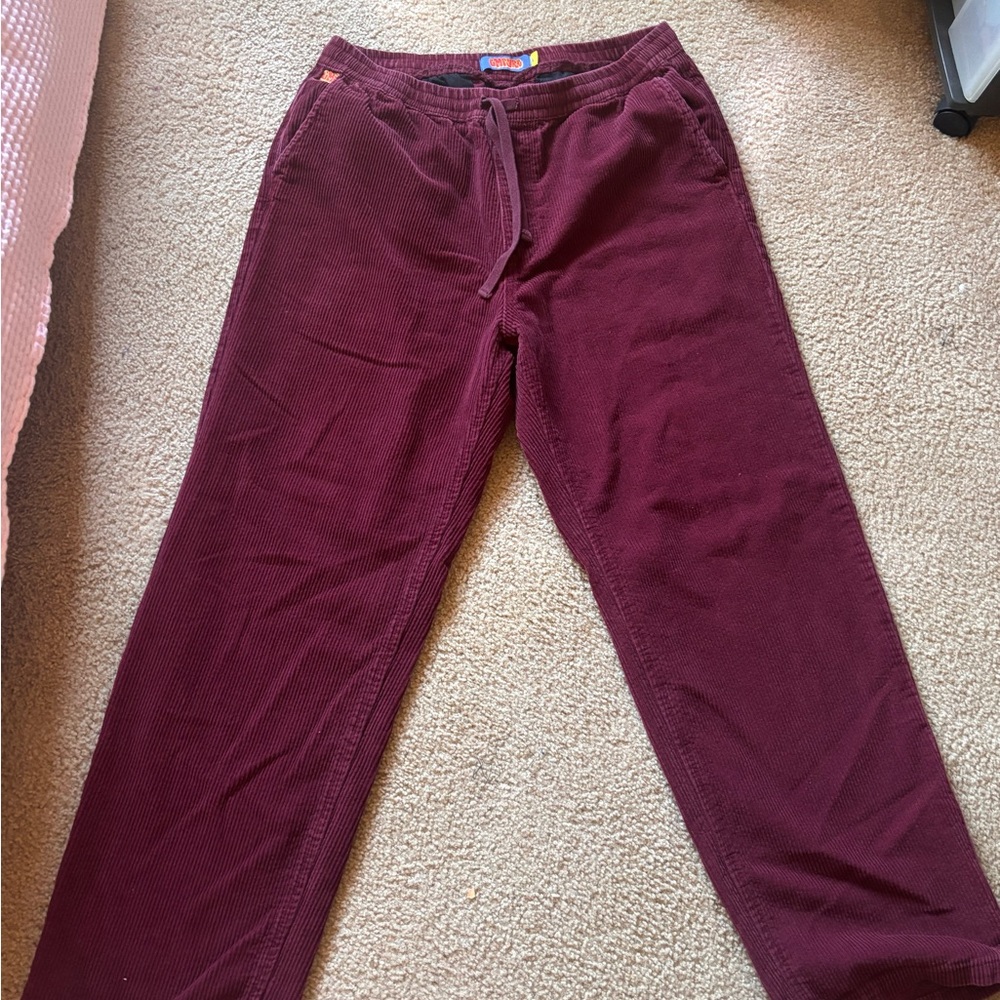**Burgundy EMPYRE CORDUROY Pants**